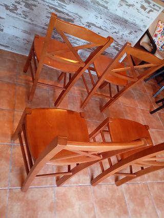 Sillas de madera 