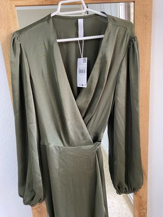 Vestido cruzado Mango