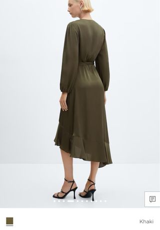 Vestido cruzado Mango
