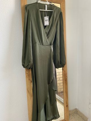 Vestido cruzado Mango