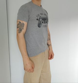 Camiseta gris unisex Pampling talla S