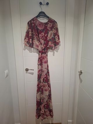 Vestido largo de flores