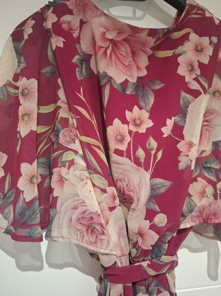 Vestido largo de flores