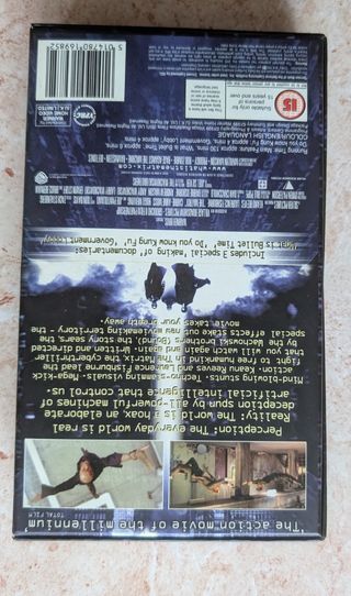 Matrix VHS película Videotape