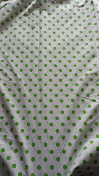 Lenzuolo matrimoniale con 2 federe vintage pois