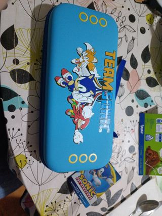 Funda Nintendo Twitch tema sonic
