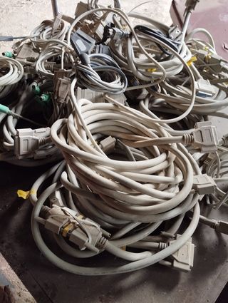 Cableado de ordenadores vintage