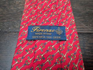 CORBATA ITALIANA ROJA SEDA