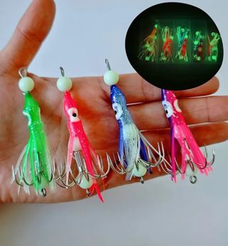 Lote de jig de calamar luminoso