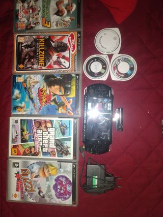 PSP 3000 EN NEGRA MODIFICADA