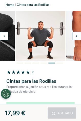 CINTAS PROTECCION RODILLAS MYPROTEIN