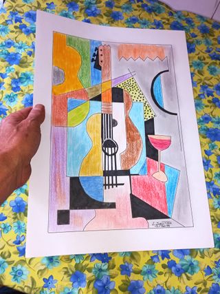 Pintura contemporânea - Esboço (A3)