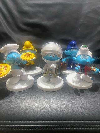 5 FIGURAS PITUFOS ORIGINALES PEYO