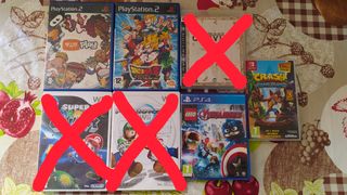 Lote juegos PS2, PS3, Wii, Switch