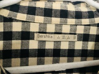 Camisa de cuadros hombre Talla L Bershka BSK vichy