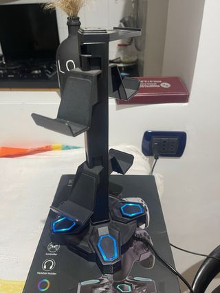 Base cuffie supporto controller rgb usb pc