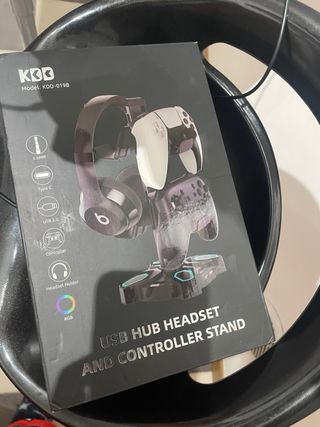 Base cuffie supporto controller rgb usb pc