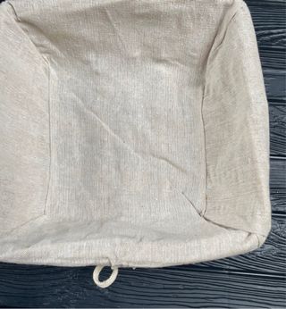 Cesto Mimbre Nuevo y Forrado