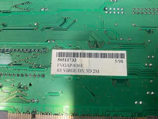 Tarjeta gráfica S3 ViRGE/DX 2MB PCI