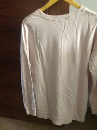 Sudadera rosa larga