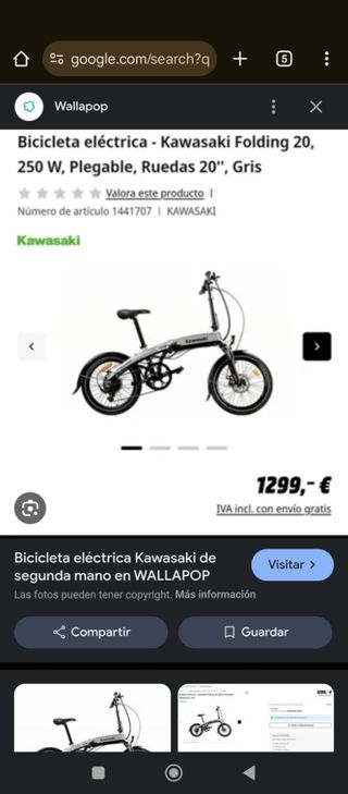 Bicicleta electrica plegable