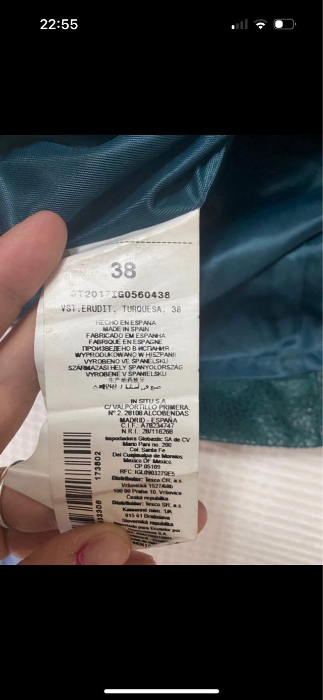 Vestido Trucco talla 38