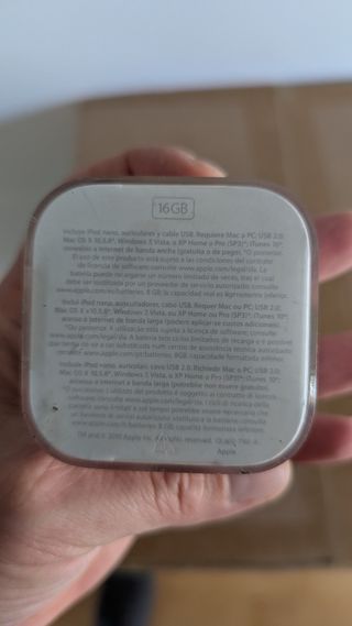 Ipod nano 6ht gen 16 gb nuevo