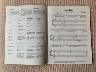 Esquisse. William Blank. Partitura trombón piano