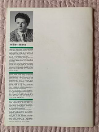 Esquisse. William Blank. Partitura trombón piano