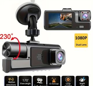 Cámara coche doble lente HD