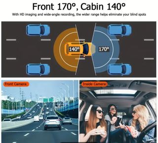 Cámara coche doble lente HD