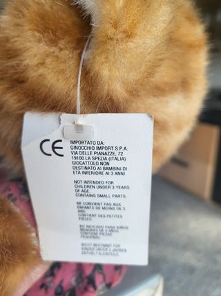 Peluche gattino con vestitino