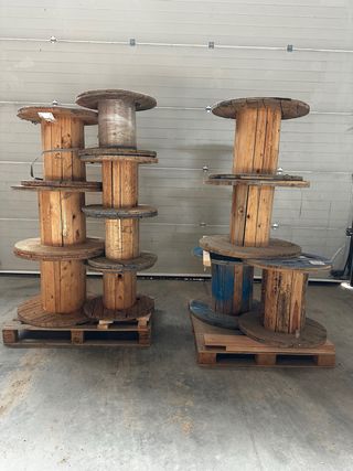 Carretes de madera ideales para decoración
