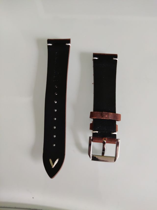 Cinturino in vera pelle da 22 mm