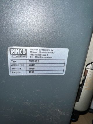 Maquina termosellado ultrasonico RIMCO