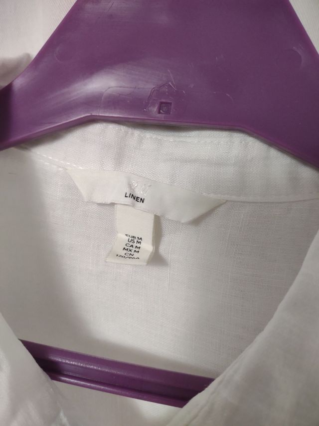 Camisa lino blanca