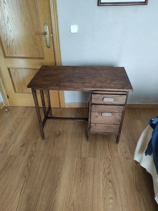 Mesa escritorio madera antigua