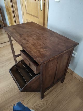 Mesa escritorio madera antigua