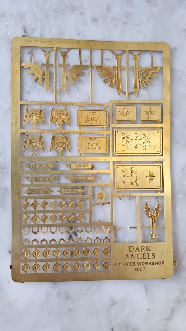 Dark Angels Brass ETCH
