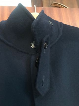 ABRIGO ¡¡EMIDIO TUCCI!! AZUL MARINO “SIN ESTRENAR”
