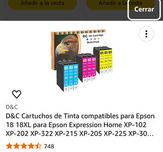 TINTA CARTUCHOS EPSON