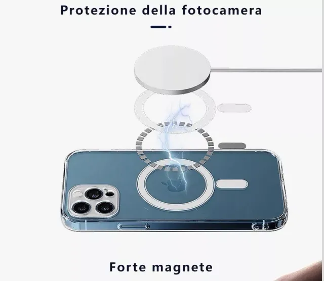 Custodia nuova Magsafe per Apple IPHONE 15 - trasp