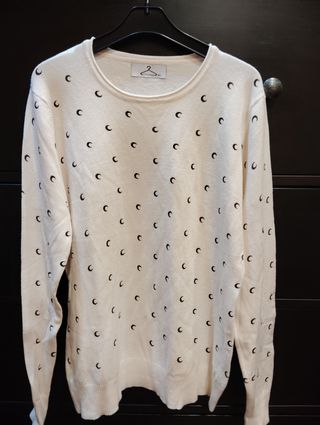 Jersey beige de punto 