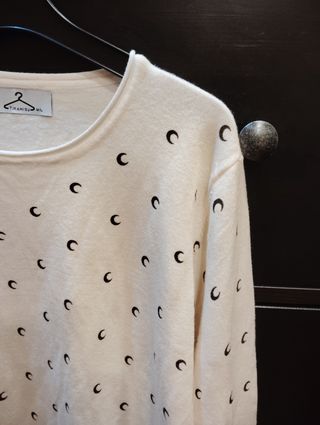 Jersey beige de punto 