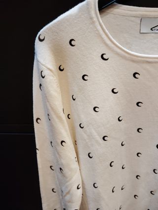 Jersey beige de punto 