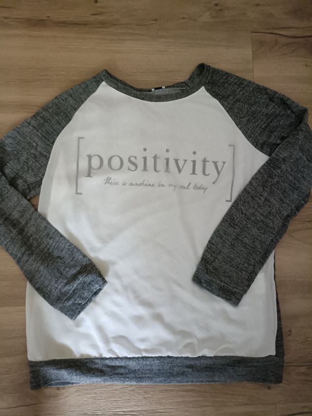 Jersey primavera mujer. Frase positiva