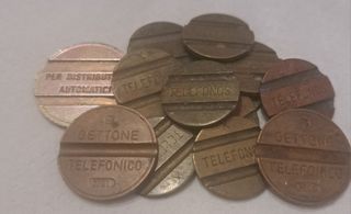 Lote de 13 fichas telefonicas