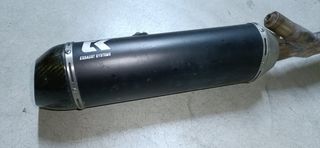 Escape carbono artesanal Vulcan 650s