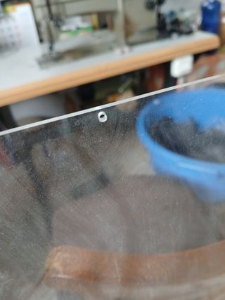 Cristal separación de metracrilato 