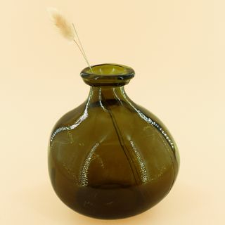 NUOVO Vaso ovale verde oliva